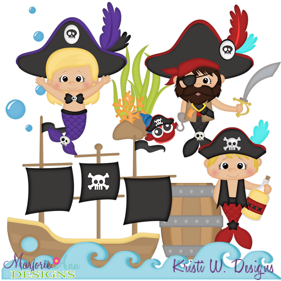 Ocean Friends-Pirates SVG Cutting Files Includes Clipart - Click Image to Close